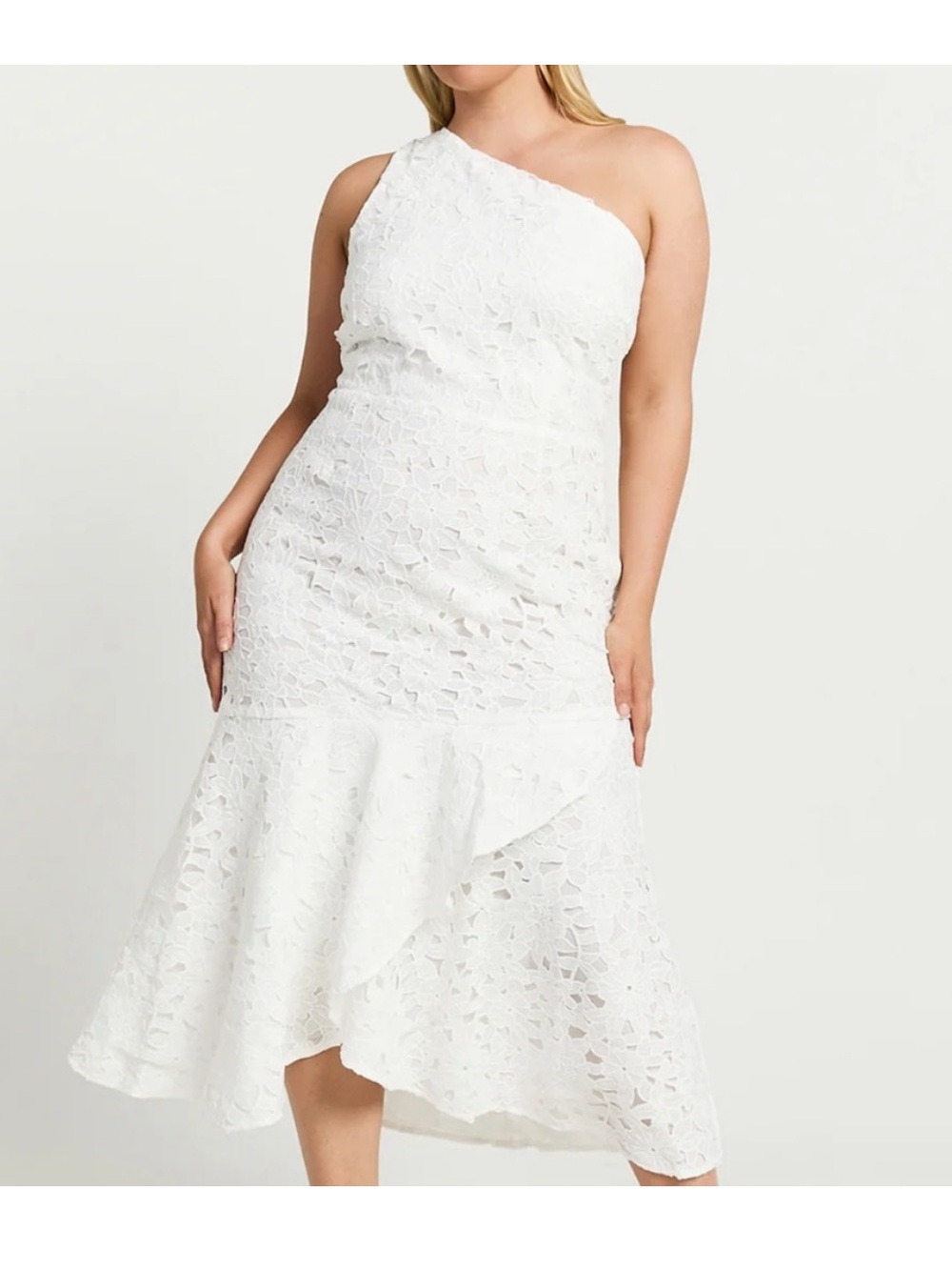 showpo lace midi dress nwt